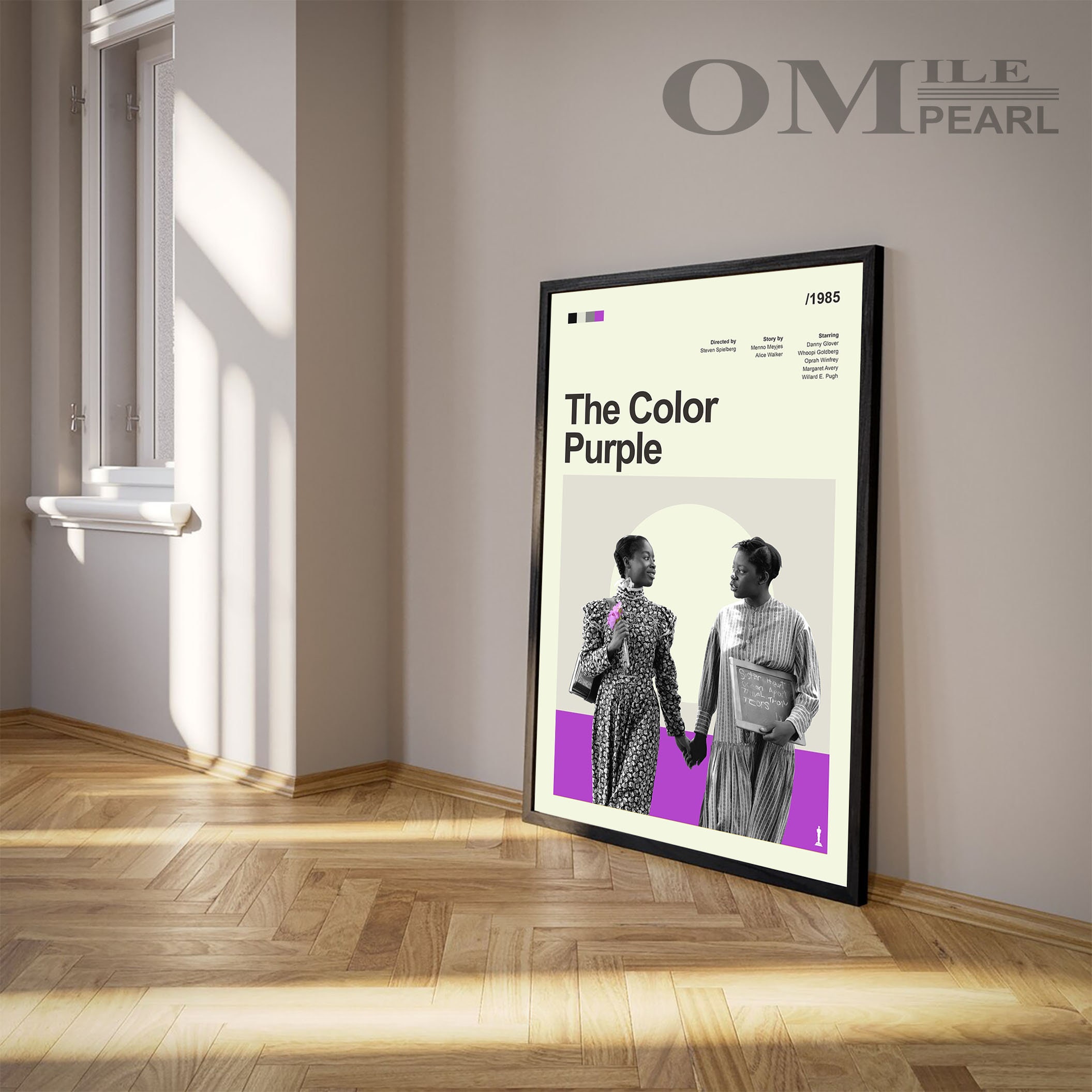 Mid Century Modern the Color Purple Movie Poster, Retro Movie Print ...