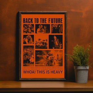Poster di Ritorno al Futuro, Poster di Marty McFly, Stampa artistica di Ritorno al Futuro, Poster di film d'epoca moderni