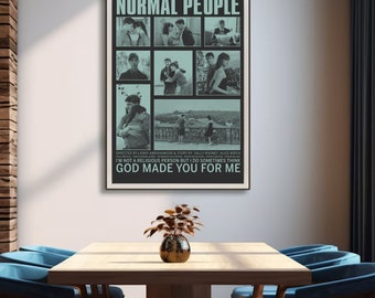 Normal People Movie Poster, Paul Mescal Series Poster, Normal People Art Print, Modern Vintage Film Posters