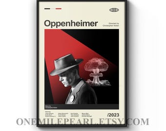 Oppenheimer 2023 Movie Poster Premium Print – Made In USA, Style CIN163