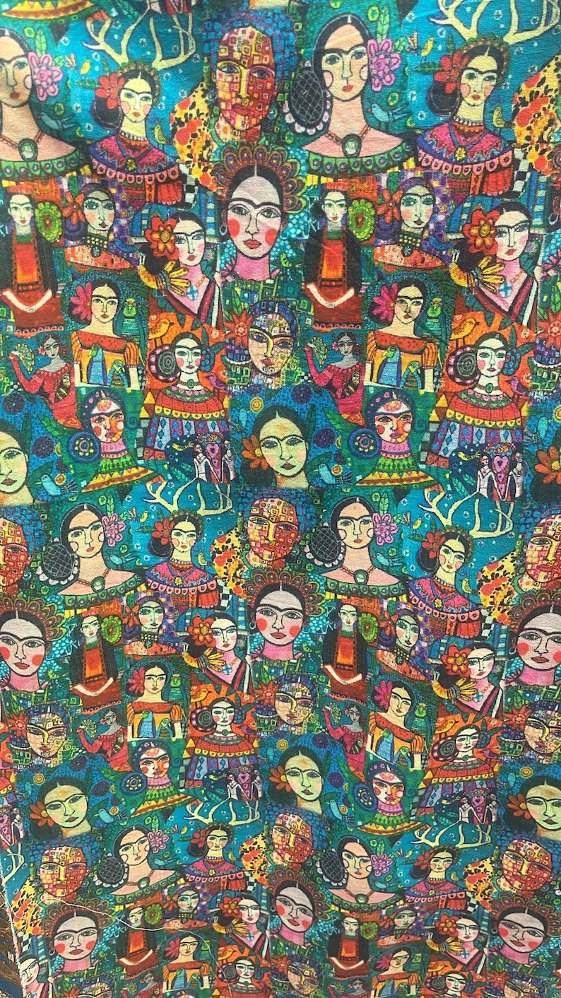 Frida Kahlo Yoga Bolster Meditation Pillow Removable Washable Cover 100% Cotton Bohemian pillow Turquoise Frida Kahl