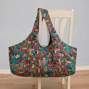 Frida Kahlo Print Yoga Mat Bag: Bohemian Cotton Pilates Bag