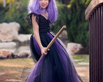 vestito di Halloween per bambini con cappello e scopa