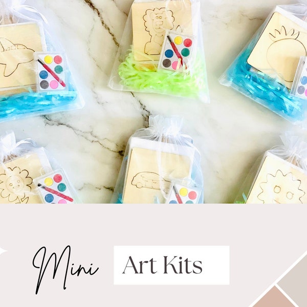 Birthday Party Favors Art Kit Etsy
