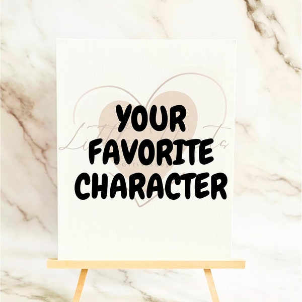 Art parties, Art Kids Party, Custom Canvas ready to paint, Art kits, Custom predrawn canvas, kids party, choose you favorite character