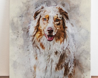 Custom Watercolor Pet Portrait from Photo | Personalized Dog Cat Pet Memorial | Painting from Photo | Pet Portrait Gift | Loss of Pet