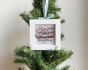 New Home Ornament, First Home Gift, Address Ornament, First Christmas In Our New Home Ornament, Housewarming Gift, Realtor Closing Gift