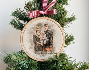 Personalized Ornament Handmade Gift Holiday Decor Best Holiday Gifts Family Christmas Ornament Picture Ornament Custom Photo Ornament Sets