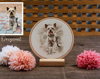 Personalized Watercolor Pet, Memorial Gift Dog Custom Pet Portrait from Photo