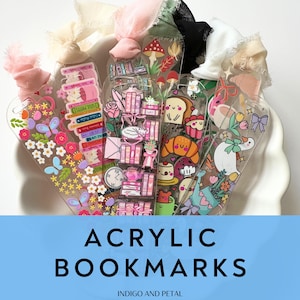 Acrylic Bookmark | Bookmarks for Women | Girly Bookmarks | Whimsical Bookmarks | Aesthetic Bookmarks | Book Lovers Gift | Bookish Bookmark
