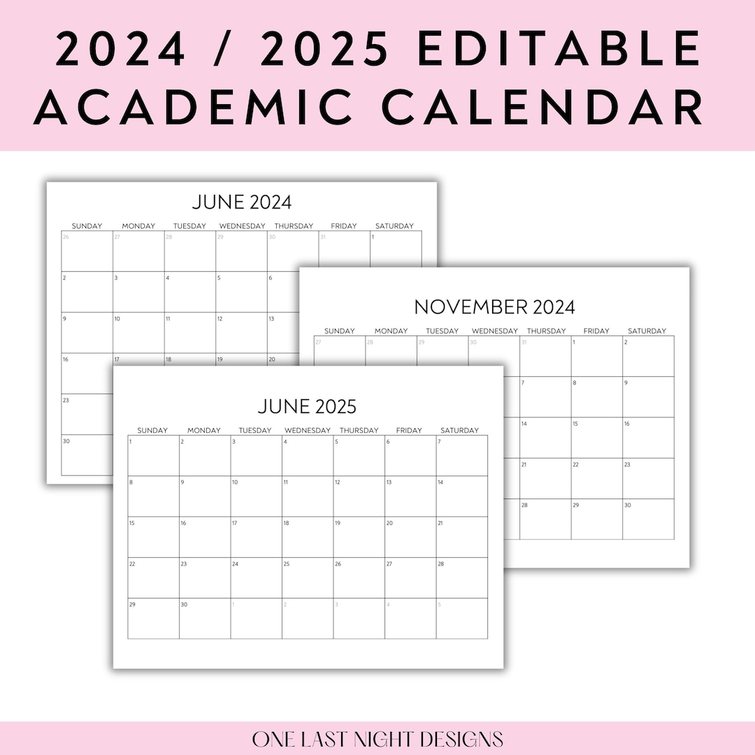 2024/2025 Monthly Academic Calendar Minimal Blank Calendar Digital Download Editable PDF Canva Template Link Editable Calendar - Etsy 2024-2025-monthly-academic-calendar-minimal-blank-calendar-digital-download-editable-pdf-canva-template-link-editable-calendar-etsy