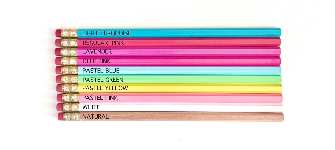Custom Pencils, Stamped Pencils, Personalized Pencils, Pencil Foil