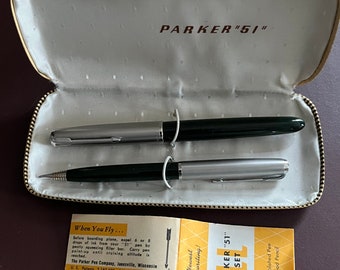 Parker 51 Fountain Pen and Pencil Set