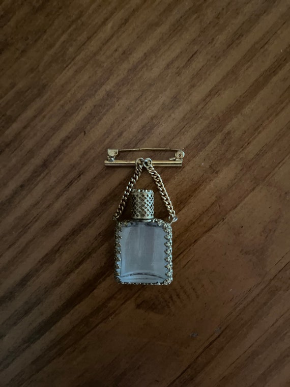 Vintage Petit Point Embroidered Mini Perfume Bott… - image 2