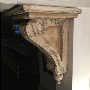 The best stock ever Hand-carved Wood Corbel Carving Classic Open Handcrafted lovers Solid Mission Wood Perfect Bracket Corbel Ready to Ship