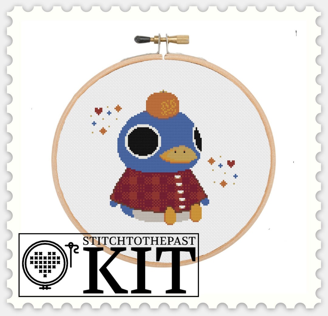 Roald Orange Animal Crossing Cross Stitch Kit Etsy
