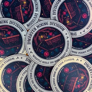 Seven Dwarfs Mine Train Rollercoaster Inspired Sticker