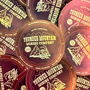 Big Thunder Mountain Rollercoaster Inspired Sticker