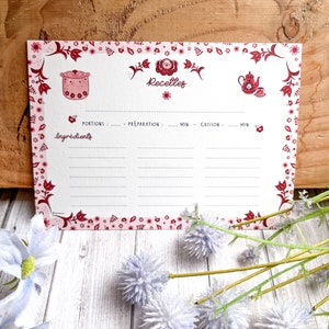 Pack de 5 Cartes Recettes