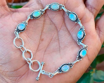 オーストラリア産トリプレットオパールブレスレット、ジェムストーン