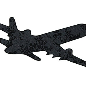 pochoir artisanal #116 avion, jet 6 x 6 mylar art peinture image avion