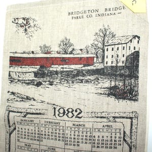 1982 fabric calendar - Etsy 日本