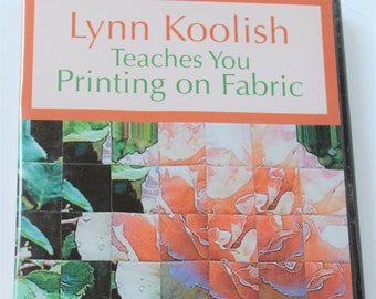 Printing on Fabric DVD Lynn Koolish instruction video image on fabric