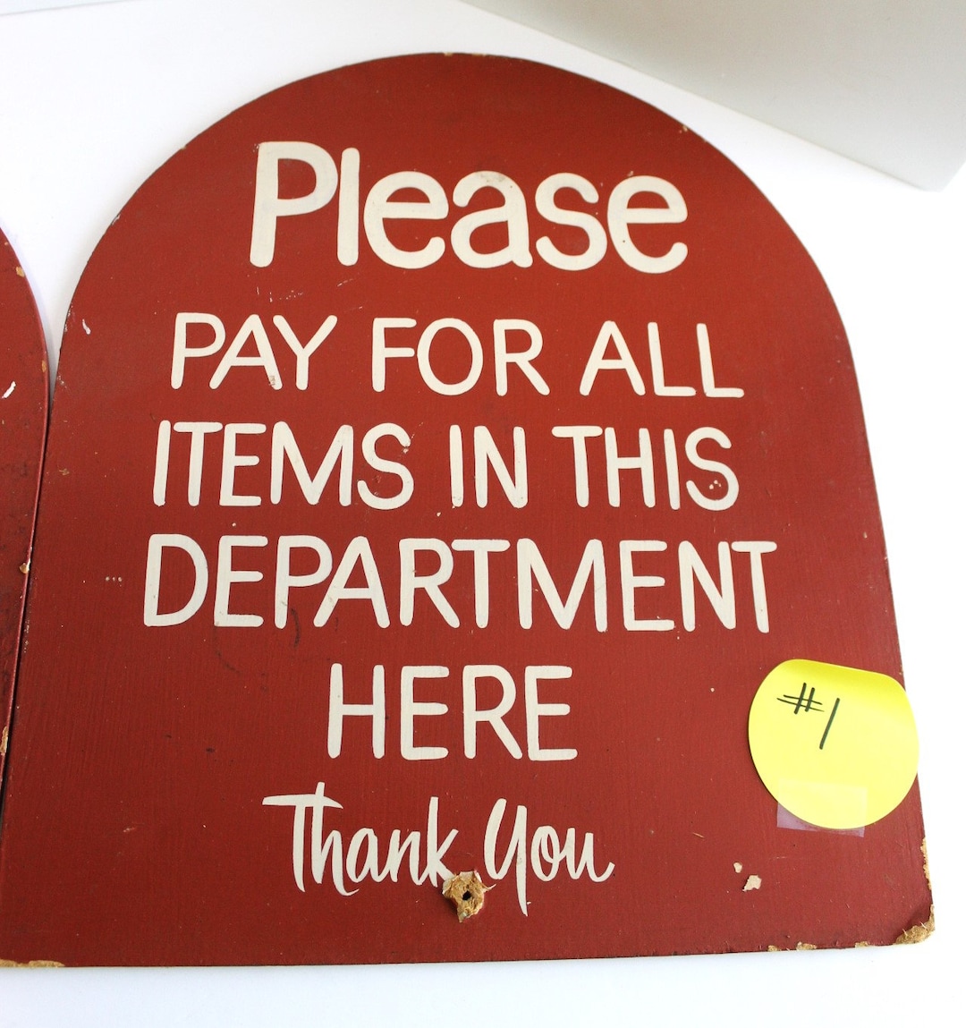 Vintage Masonite Handpainted Old Sign 16 X 14 Choice of Signs - Etsy