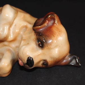 Royal Doulton EXTREMELY RARE HN194 prototype Terrier Puppy lying down dog