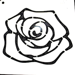 ambachtelijke stencil #192 roos bloem schilderij kunst afbeelding tuin plant foto
