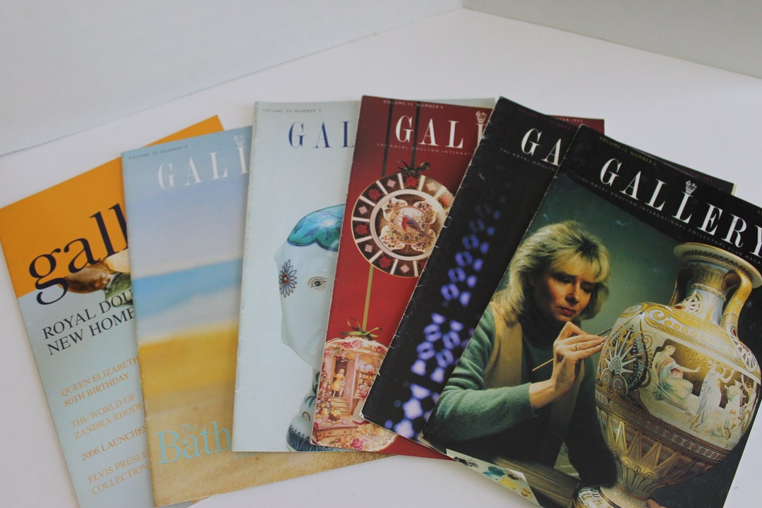 Royal Doulton Hard to Find GALLERY Collectors Magazine Lot 6 Issues
