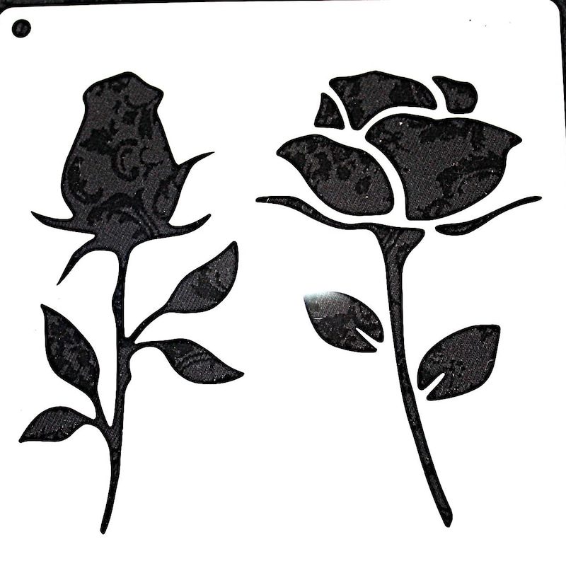 Rose Stencil - Etsy