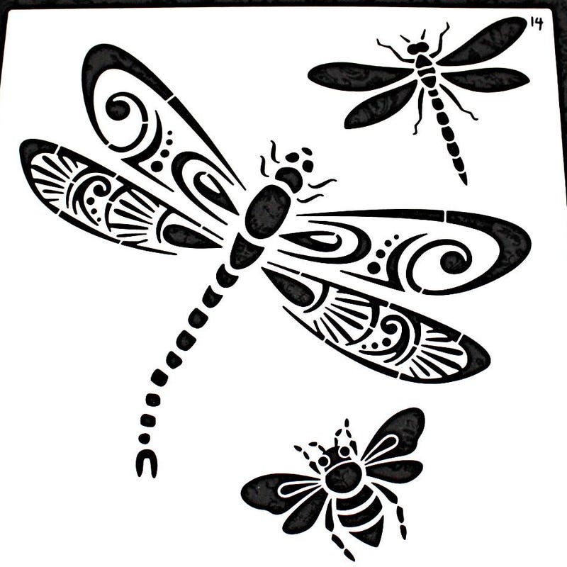 Dragonfly Stencil - Etsy