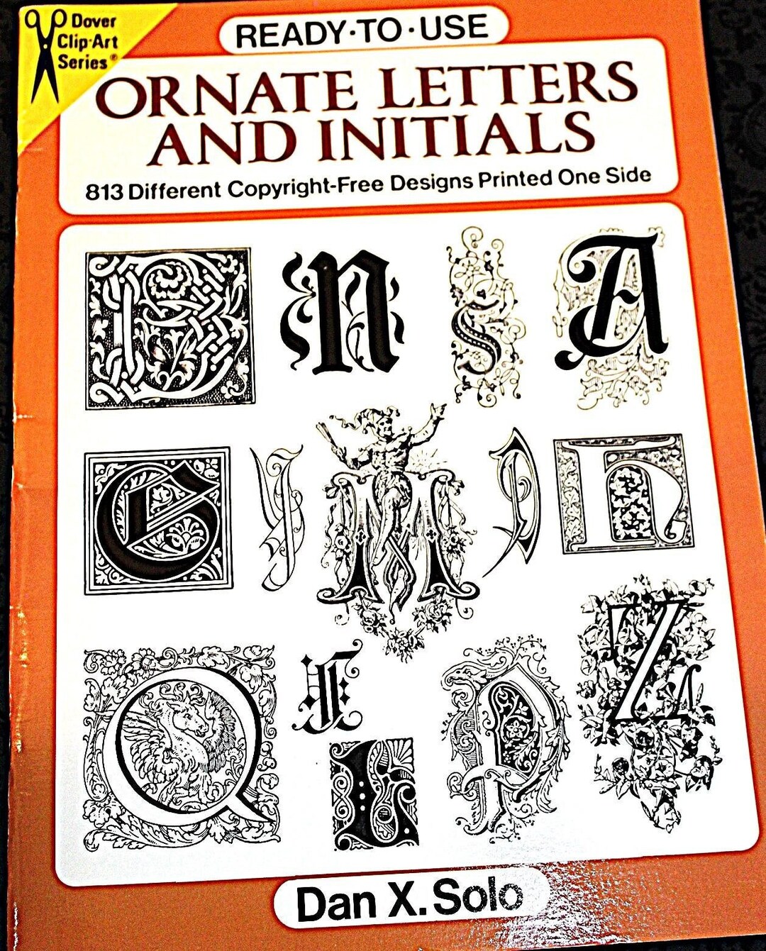 Delores Lettering Dover Ornate Letters and Initials Lettering Book - Etsy