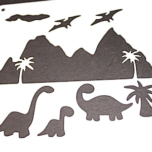 estêncil de artesanato #400 dinossauros estilo infantil 6 x 6 camiseta, imagem de cartão de felicitações
