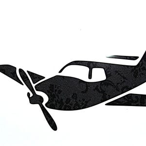 pochoir artisanal n° 212 avion, jet 6 x 6 image d'avion, peinture d'art, pilote de scrapbooking