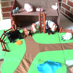 Ikea Soft Farm Set Animals Barn Infant, Childs Farm Set Cows, Horses, Sheep  - Etsy