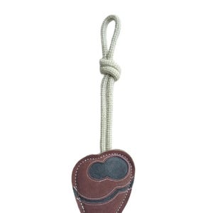 Tuff Toys - Durable Leather and Wool Dog Toy, Hand-Stitched, Eco-Friendly, Non-Toxic Chew Toy for Aggressive Chewers and All Dog Sizes