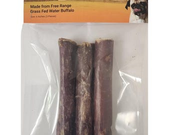 6インチ ピズル 詰め物入り食道犬用おやつ – 3パック ナチュラルチュー