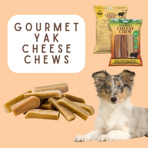 Gourmet Yak Cheese Dog Chews – Grass-Fed, Long Lasting, Natural, Eco-Friendly, Hard Chews for Aggressive Chewers, Odorless Treats