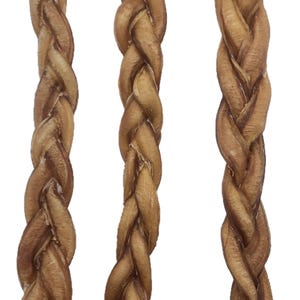 Braided Bully Sticks for Dogs – Bulk Natural Chews | Long Lasting Dog Treats for Aggressive Chewers, Odor-Free & High Protein
