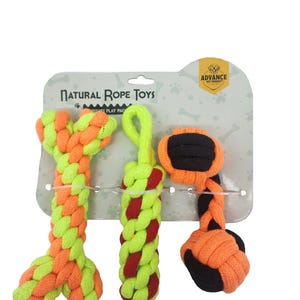 Natural Rope Toy 3 pc Multi-pack