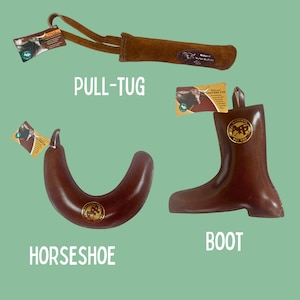 Natural Leather Dog Toys – Eco-Friendly, Biodegradable and Tough Chew Toys for Aggressive Chewers | Coconut Fiber Filled image 9