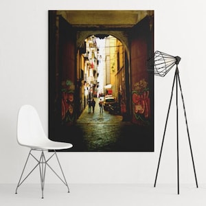 Italy - Naples Alley Print, Italy Wall Art, Naples Wall Art, Italy Prints , Digital Wall Art, Printable