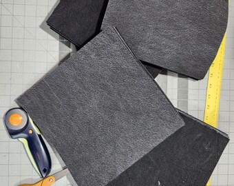 Denim Black Gray Jean Fabric Squares 10" x 10" Lot of 20 Cut 100% Cotton Quilting, Crafts, Repairs, Embroideries, Patches