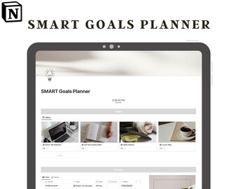 Modelo de noção SMART Goal Planner +