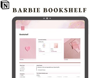 Modelo de noção Estante Barbie (rastreador de livros)