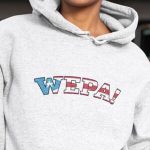 Puerto Rican Pride Unisex Fleece Hoodie Sweatshirt, WEPA!, Boriqua Pride, Back to School Sweater, Poly Cotton Heavy Hooded Sweatshirt