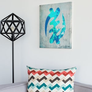 Adinkra Symbol Art, Canvas Gallery Wraps, West African Symbols, Ghanaian Symbols, Wall Art, Home Decor