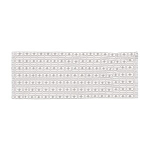 Écharpe inspirée du mud Cloth (Marron sur blanc) | Écharpe à motif bogolan africain | Écharpe artistique tendance légère image 9